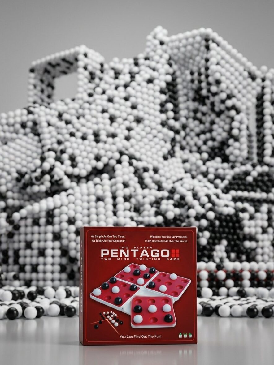PENTAGO – لعبة التحدي والتفكير الملتوي 🔴⚪