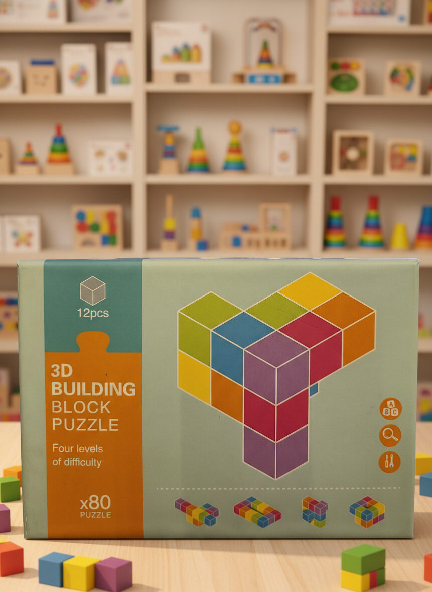3d building block puzzle