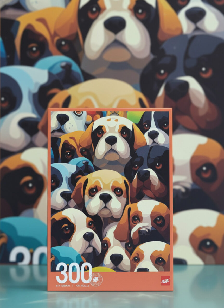 🎯 Dog Art Puzzle
بازل الأصدقاء الأوفياء اللي هيجمع كل محبي الكلاب في تحدي فني ممتع وراقي! 🐶🎨✨puzzel 300