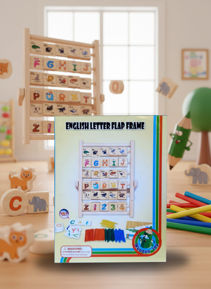 English Letter Flip Frame