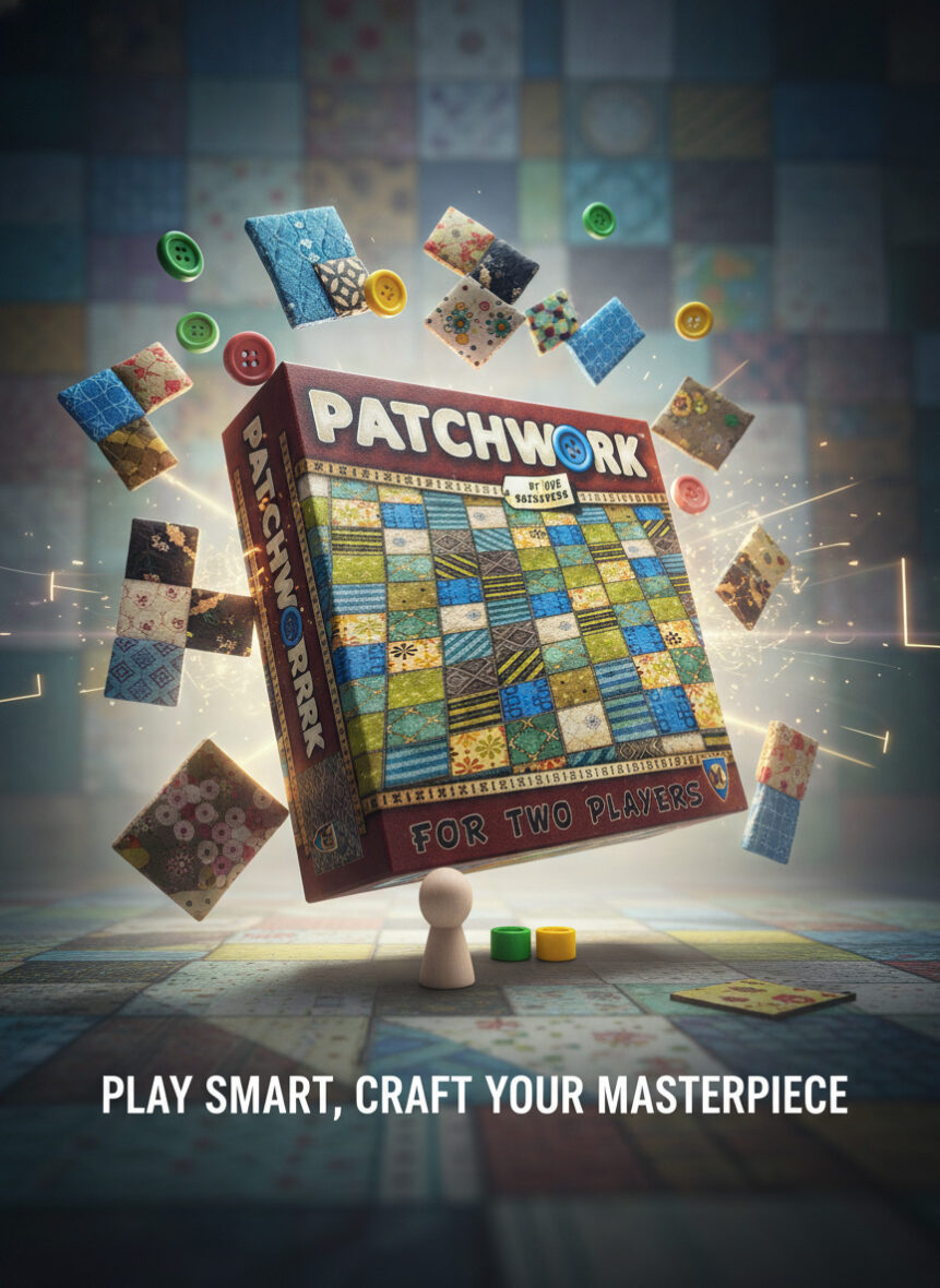 🧵 لعبة التصميم والذكاء: Patchwork! 🪡 خيط لحافك.. واكسب التحدي