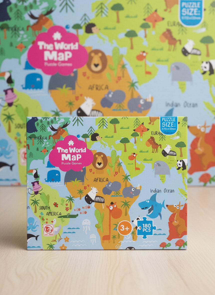 بازل 180 قطعة The World Map