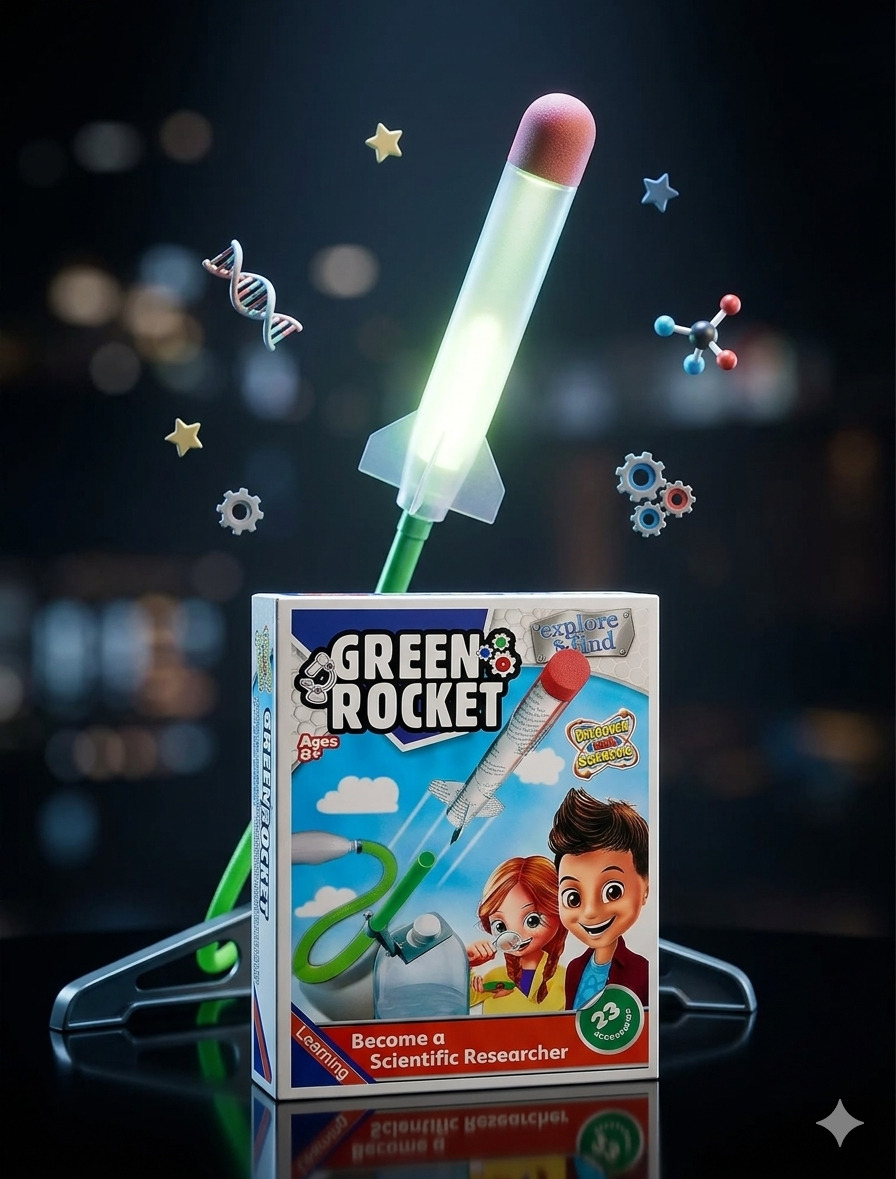 Green Rocket – تجربة الصاروخ الأخضر العلمي! 🚀 اعد التدوير.. واطلق صاروخك