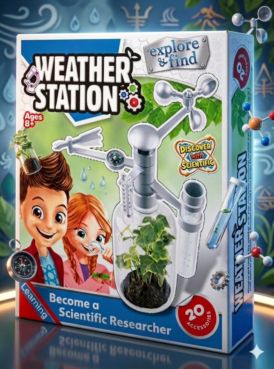 Weather Station – محطة الأرصاد الجوية العلمية! 🌦️ زراعة، استكشاف، وتتبع للطقس!