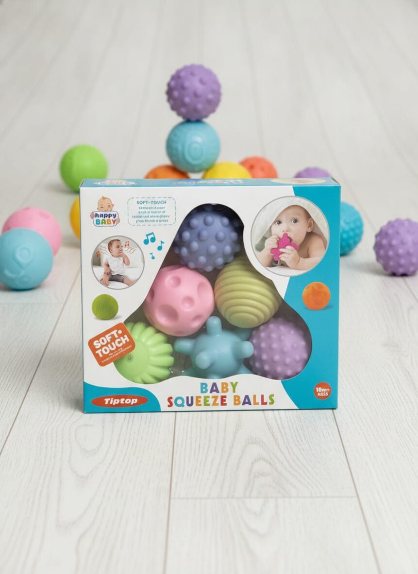 Baby Squeeze Balls – كرات الضغط والتحفيز الحسي للأطفال! 👶 لمس ناعم واستكشاف ملوش حدود!