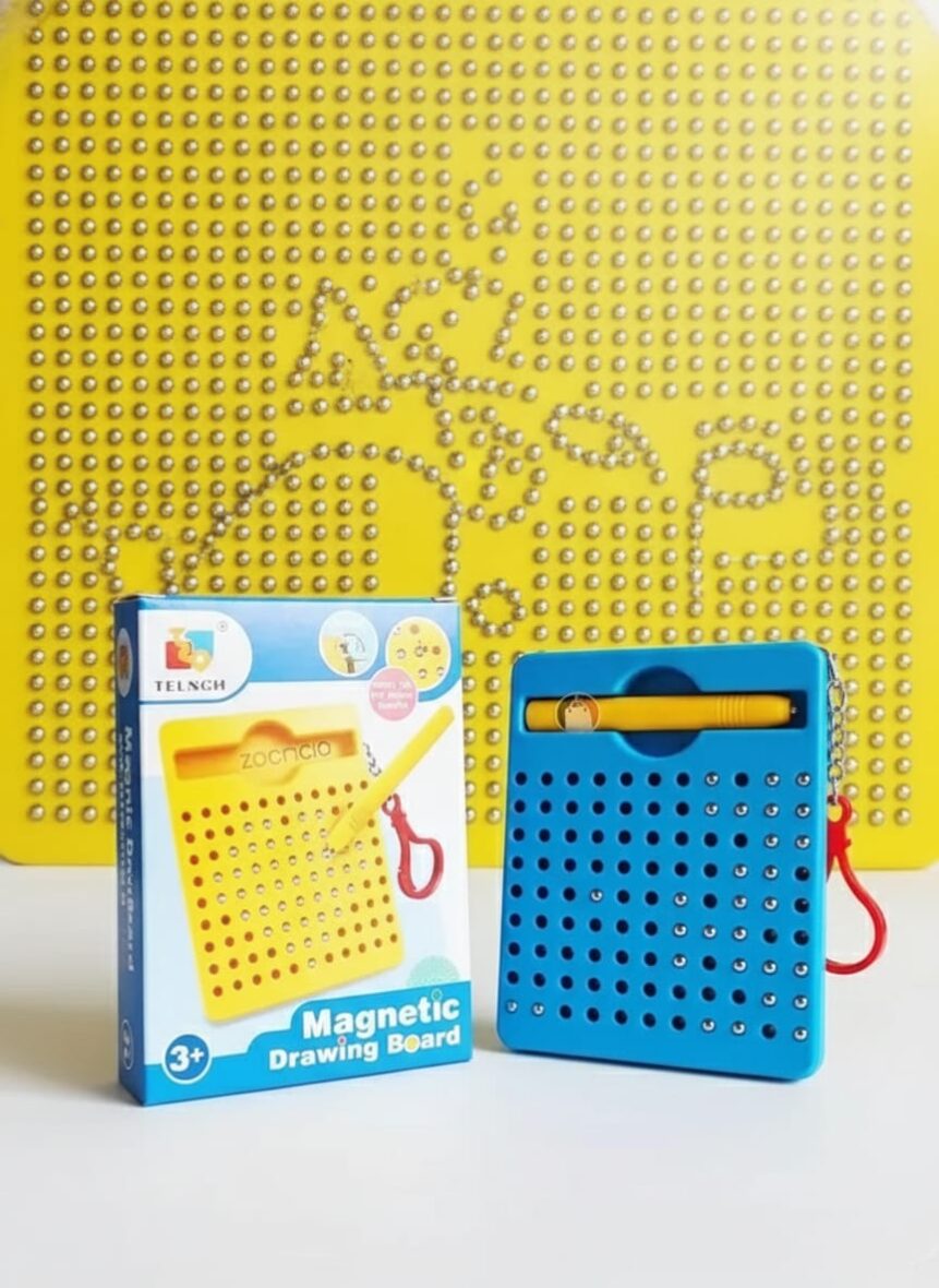 Magnetic Drawing Board – لوحة الرسم المغناطيسية السحرية! 🧲 السحر كله في رشة قلم!