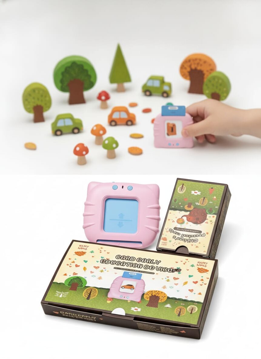 Card Early Education Device – جهاز كروت التعليم المبكر الناطق! 🗣️ اسحب الكارت.. اسمع النطق.. واتعلم!