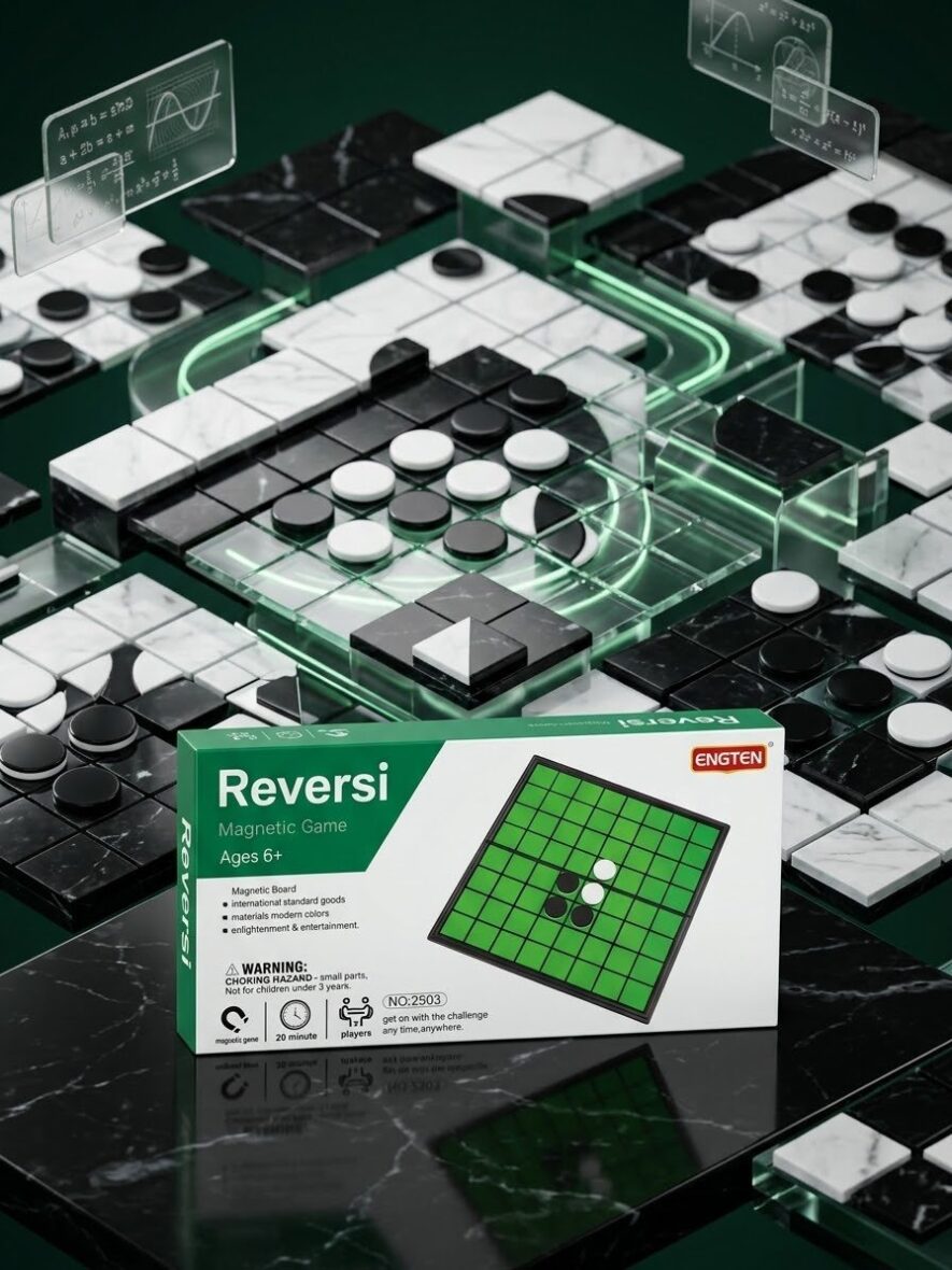 REVERSI – لعبة التحدي واقتناص الأدوار ⚪️⚫️