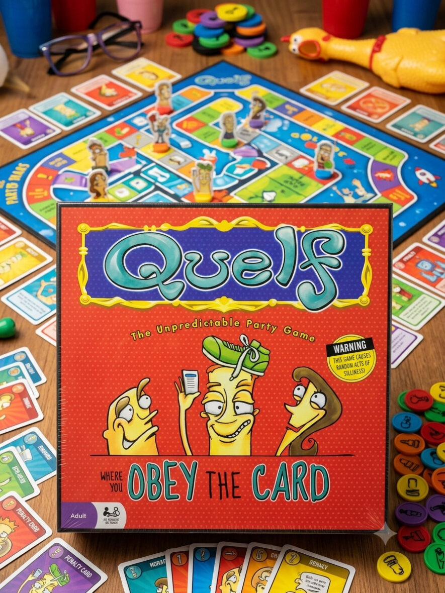 QUELF
لعبة الحفلات المجنونة وغير المتوقعة 🤪🎲
هل تستطيع تنفيذ القواعد الغريبة والتصرف بجنون لسبق أصدقائك على لوحة اللعب؟ 🃏