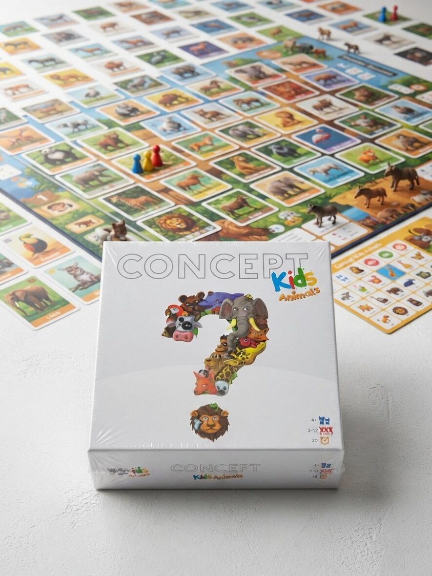 CONCEPT KIDS: ANIMALS – لعبة الألغاز والرموز الذكية للأطفال 🐅🧩