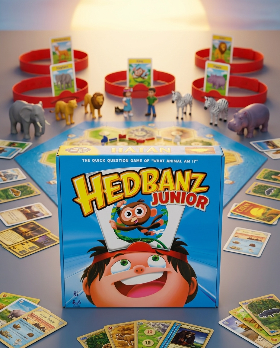 HEDBANZ JUNIOR – لعبة التخمين الكوميدية للأطفال 🦁🦊