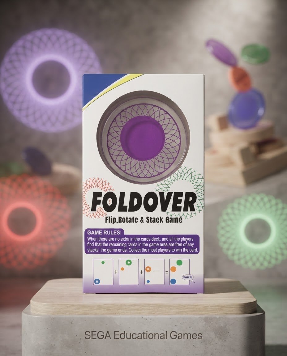 FOLDOVER – لعبة القلب، الدوران والتكديس الذكي 🔄🎴