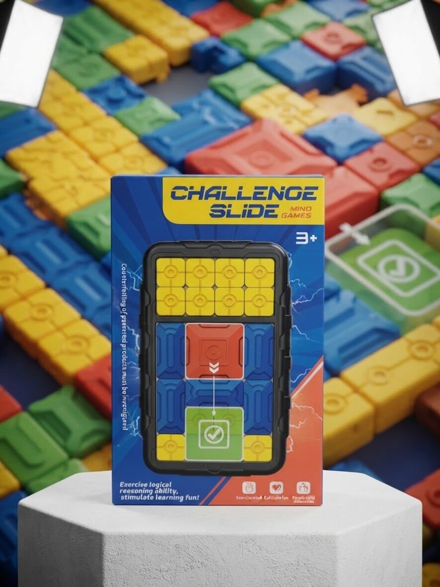 CHALLENGE SLIDE MIND GAMES – لعبة الانزلاق والتحدي الذكي 🧩🛝