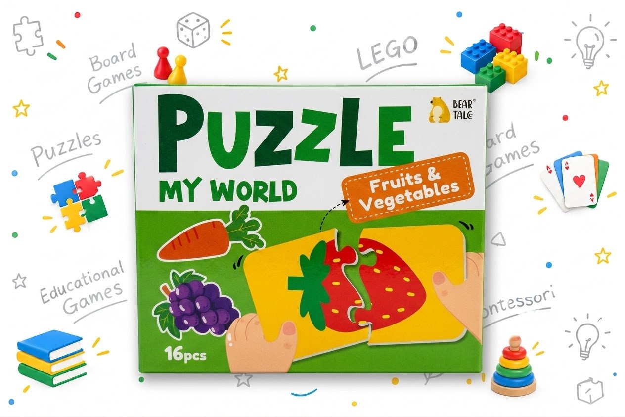 🍓🥕PUZZLE MY WORLD – Fruits & Vegetables